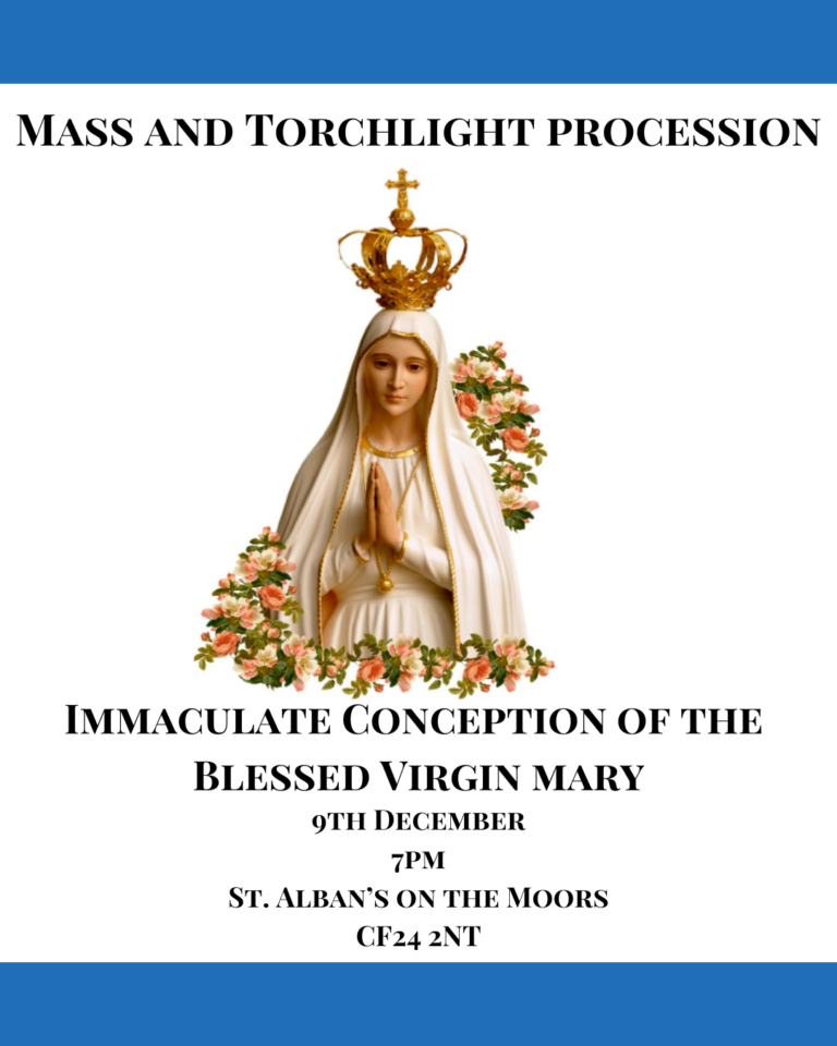 Mass and Torchlight Procession for the Immaculate Conception The